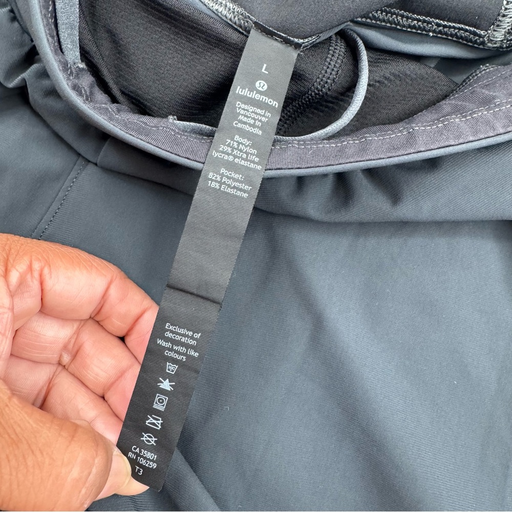 lululemon Surge Jogger Men Large Black Stretch Drawstring Zip Cuff Gym Training - Picture 4 of 16